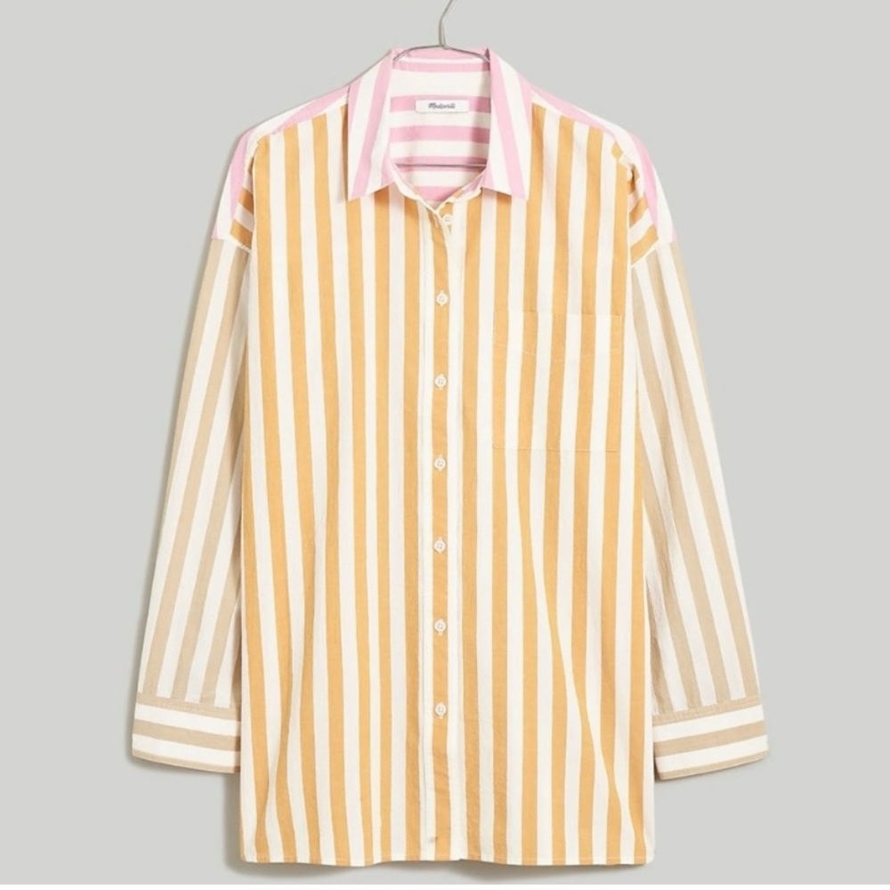 Madewell Signature Poplin Oversized Shirt